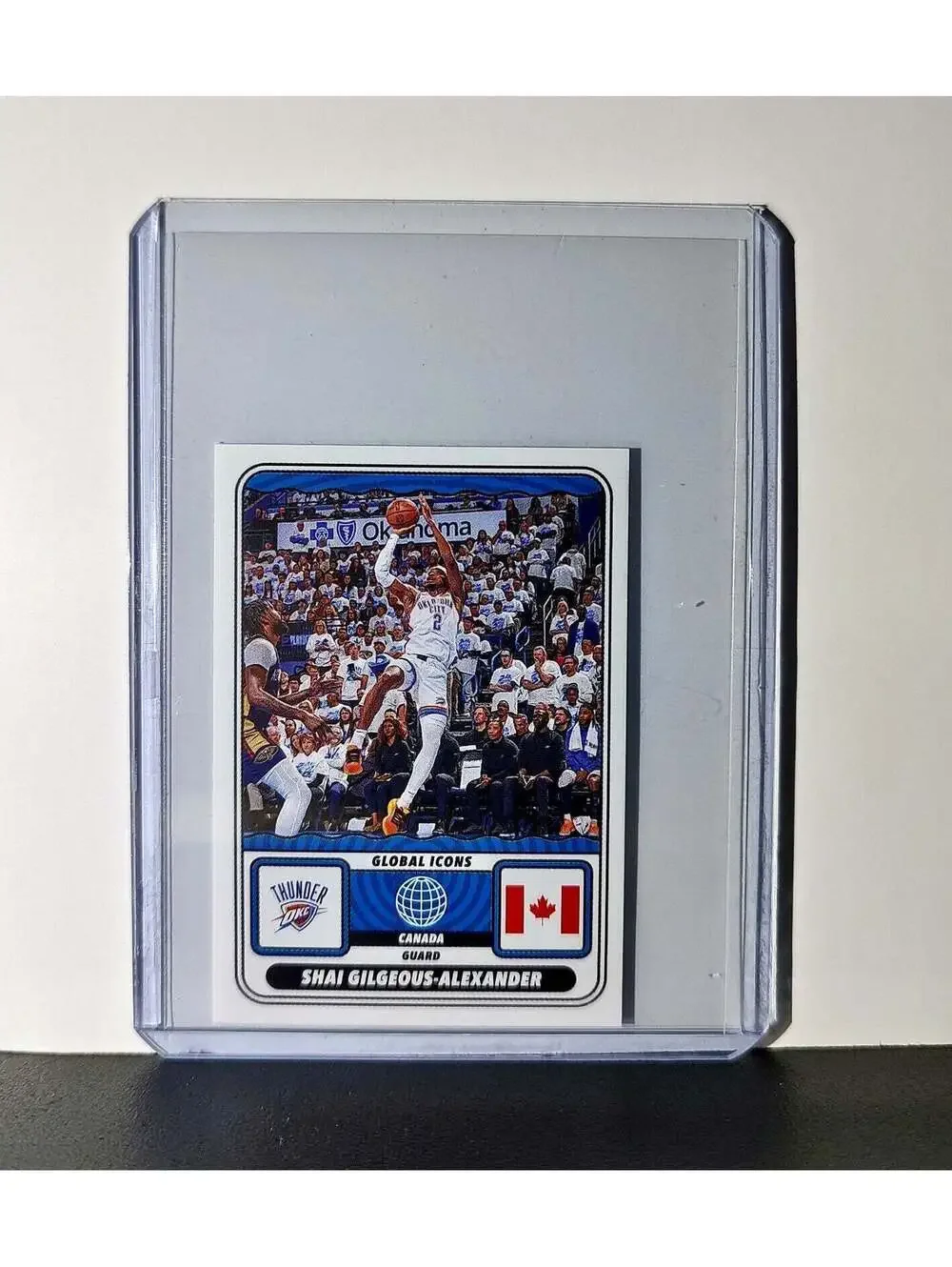 Shai Gilgeous-Alexander Global Icons 2024-25 Panini NBA #56 Sticker Card Thunder